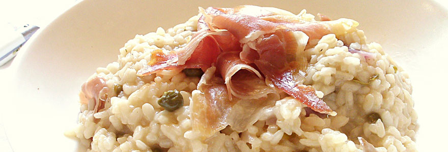 risotto au jambon